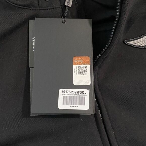 Harley Davidson 120th Anniversary Deflector Riding Jacket Black/Grey size XL New - Picture 12 of 12